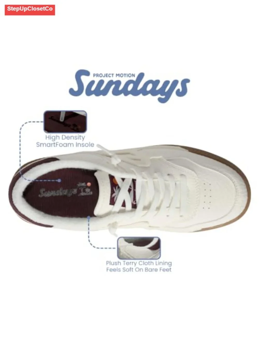 Women's Canvas Platform Sneakers Non-Slip Lightweight Casual Shoes